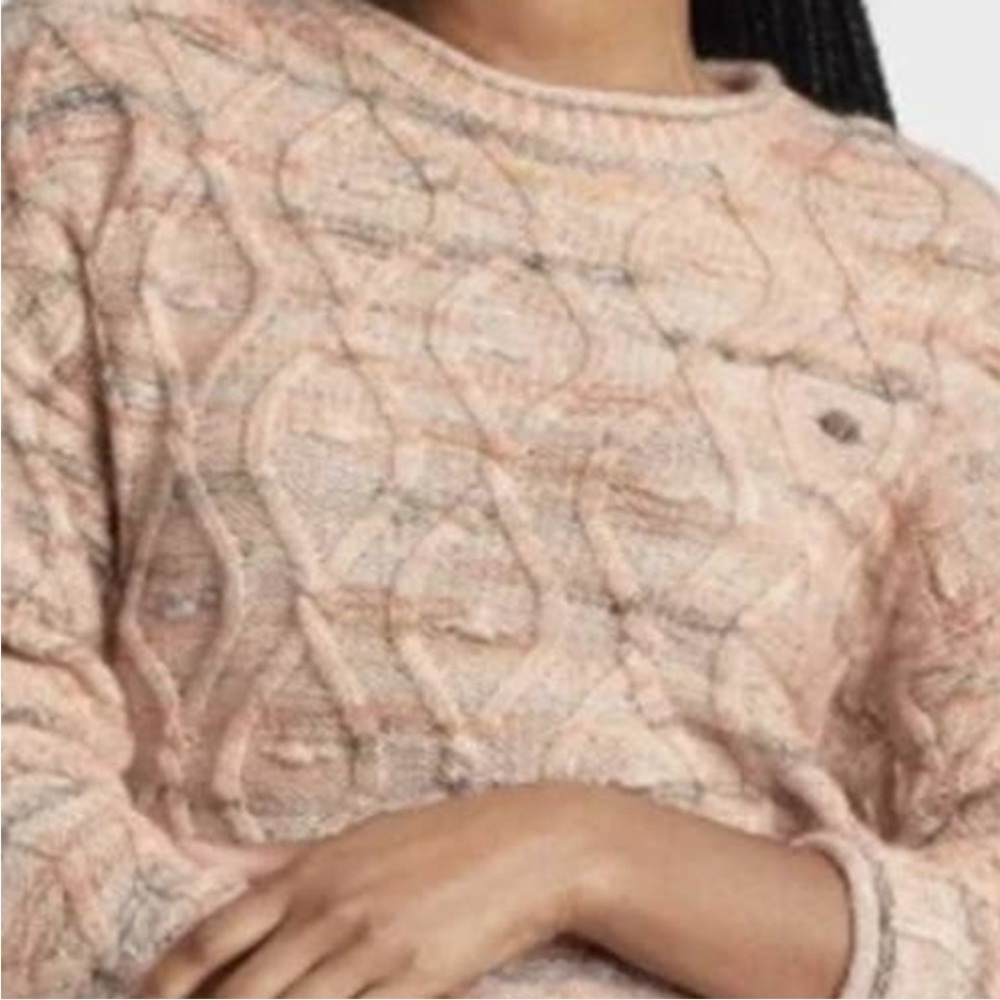 Universal Thread Cable Knit Marbled Space Dye Tie… - image 3